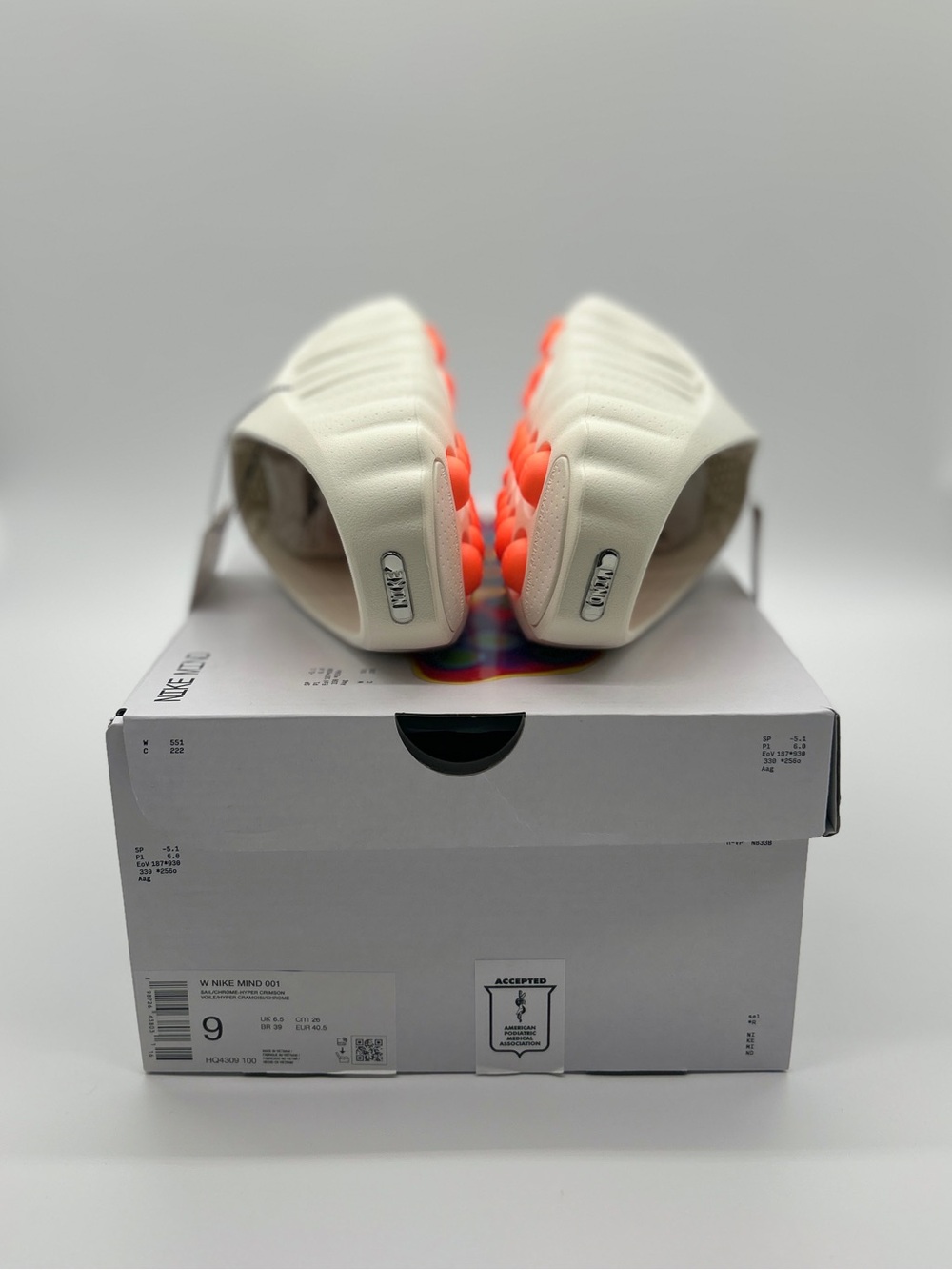 Nike Mind 001 Pregame Mules Slides - Sail Light Bone Cream - Picture 9 of 17